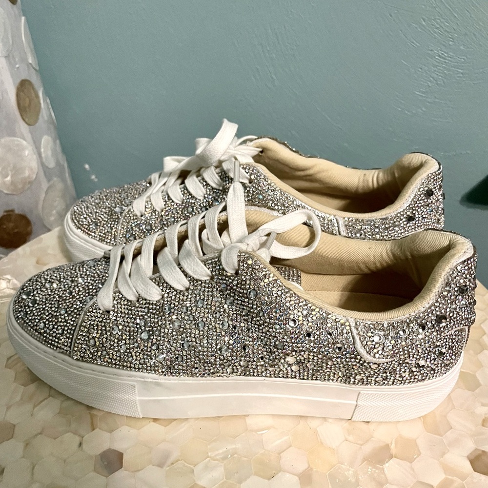 Betsey Johnson Sidny Rhinestone Shoes size 7.5 New